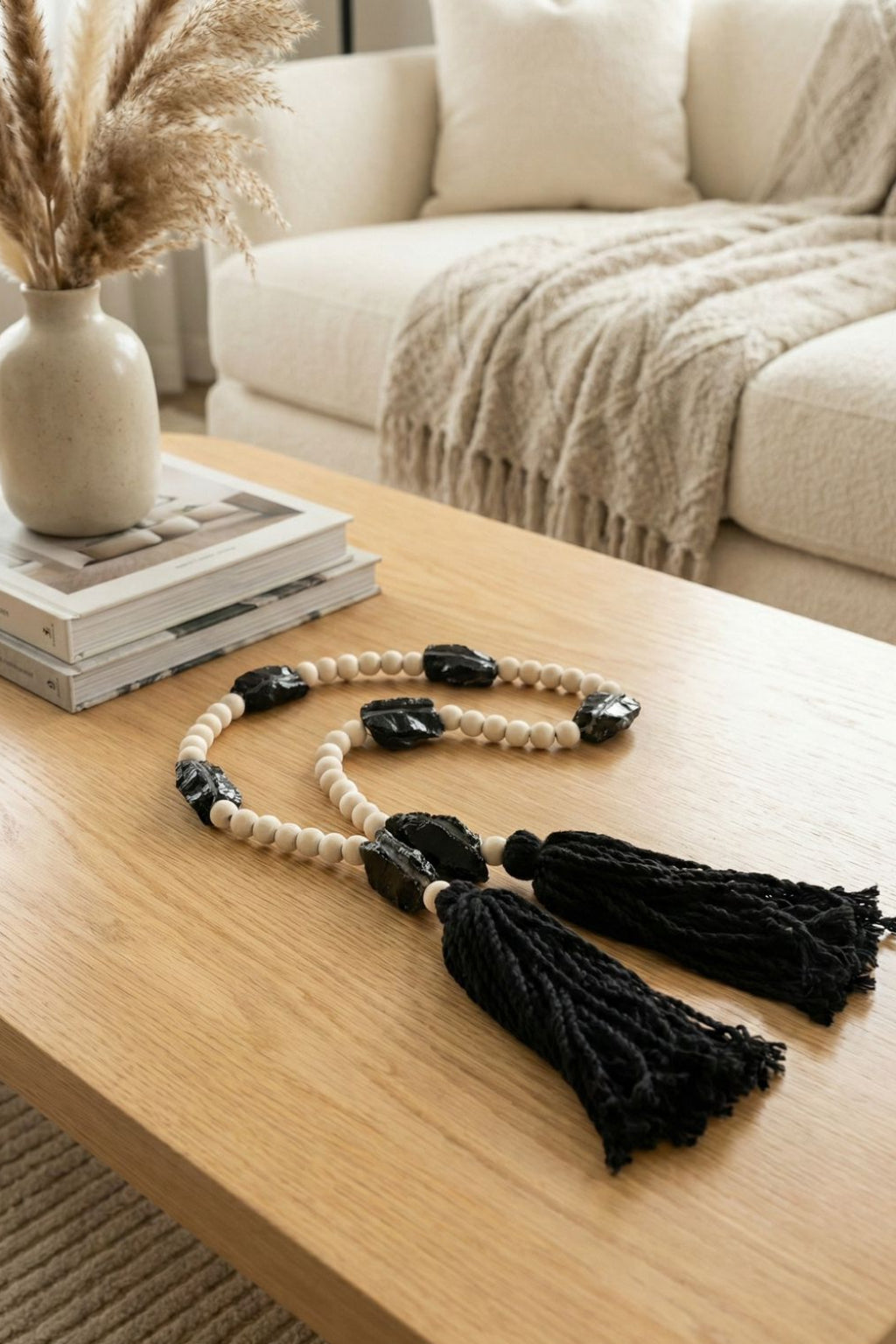 CENTRO DE MESA + COLAR AVALON - 2 peças