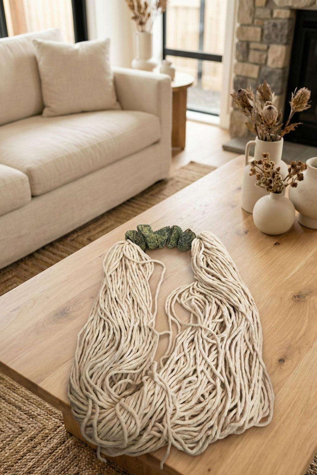 CENTRO DE MESA NUVIA + COLAR - 2 peças