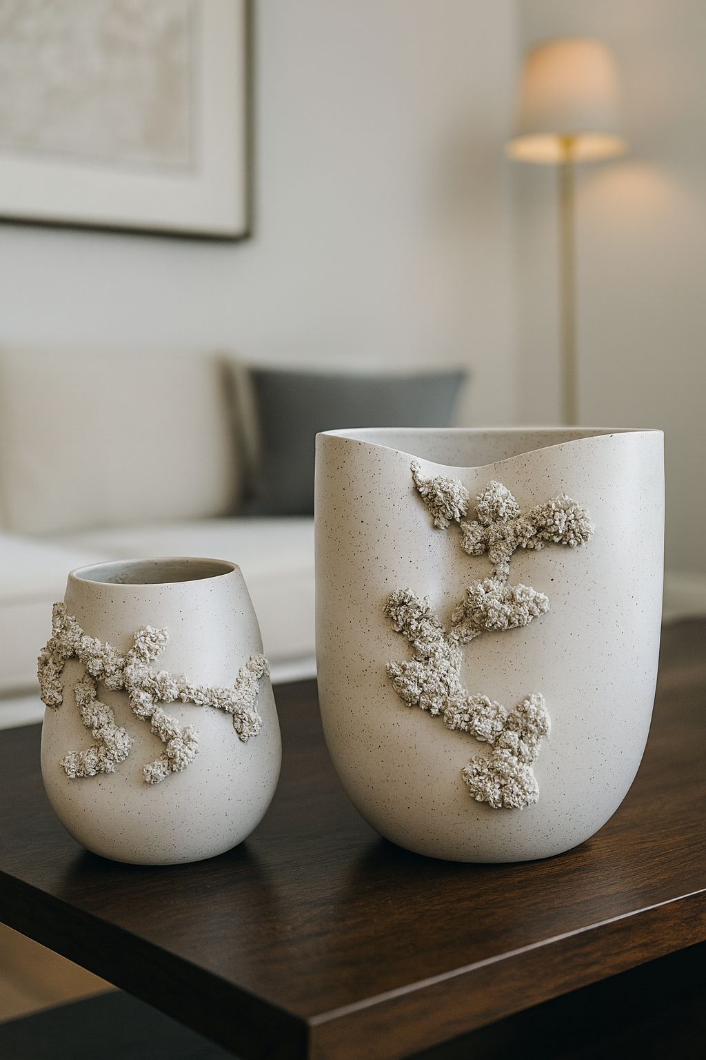 VASOS CORAL - 2 peças