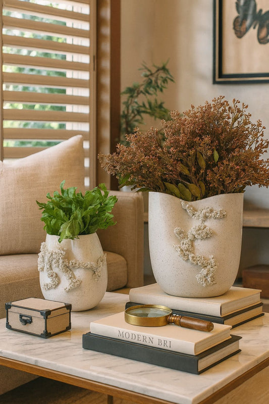 VASOS CORAL - 2 peças