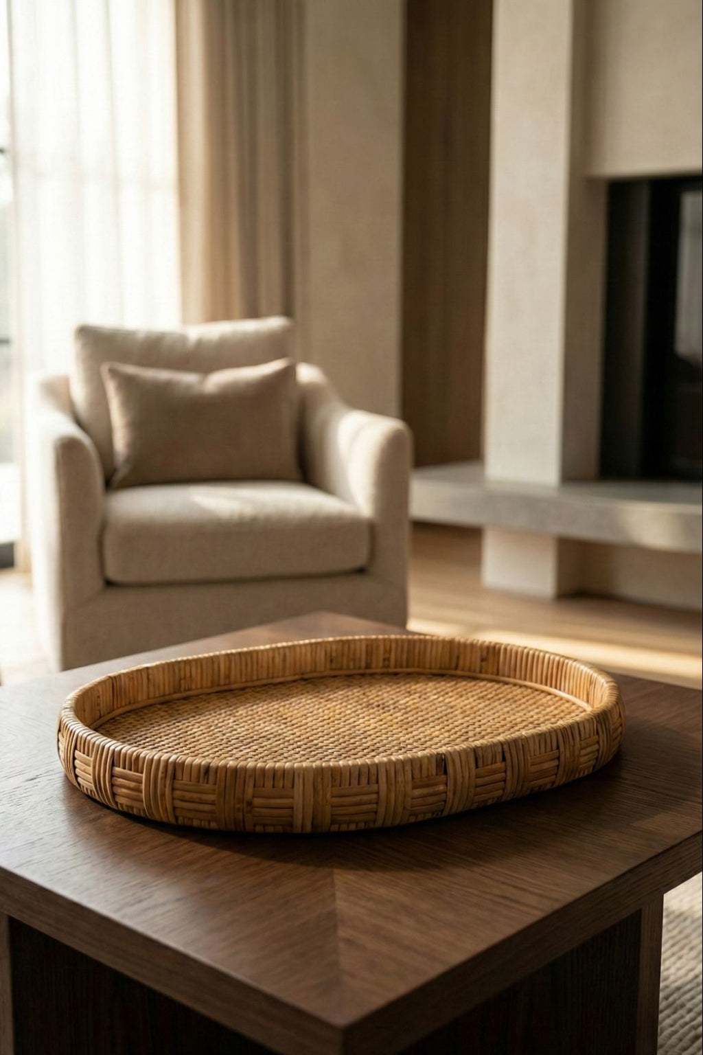 BANDEJA EM FIBRA NATURAL TOLUM - 44x30