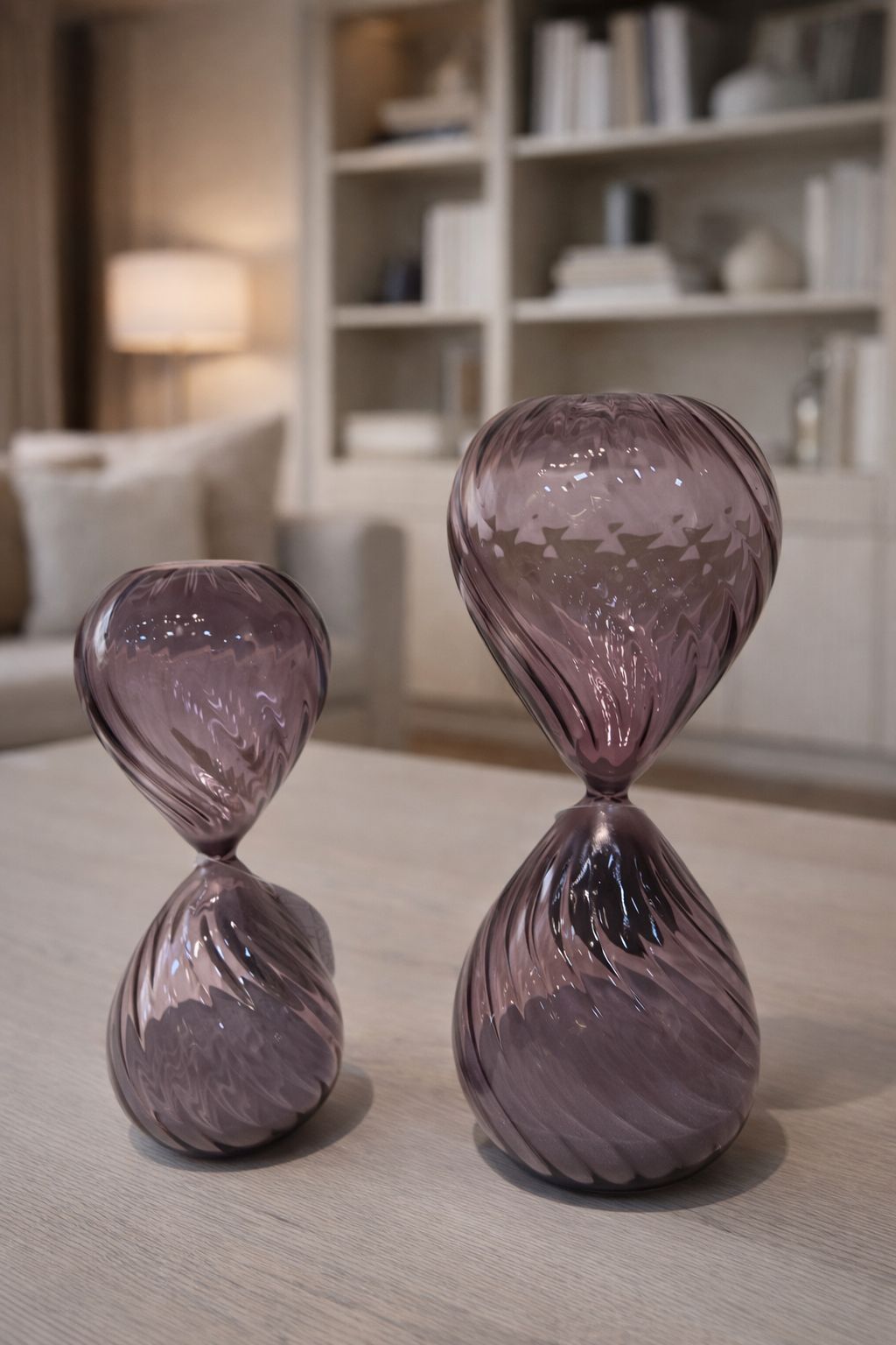 AMPULHETAS AMETISTA - 2 peças