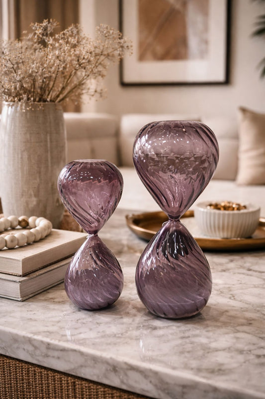 AMPULHETAS AMETISTA - 2 peças