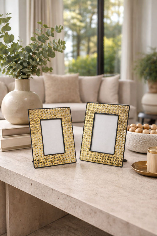 CONJUNTO PORTA-RETRATOS LATTICE - 2 peças