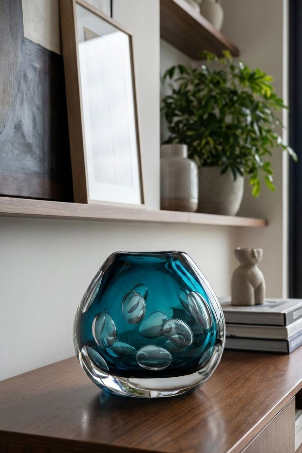 VASO EM MURANO ACQUA - 22x24