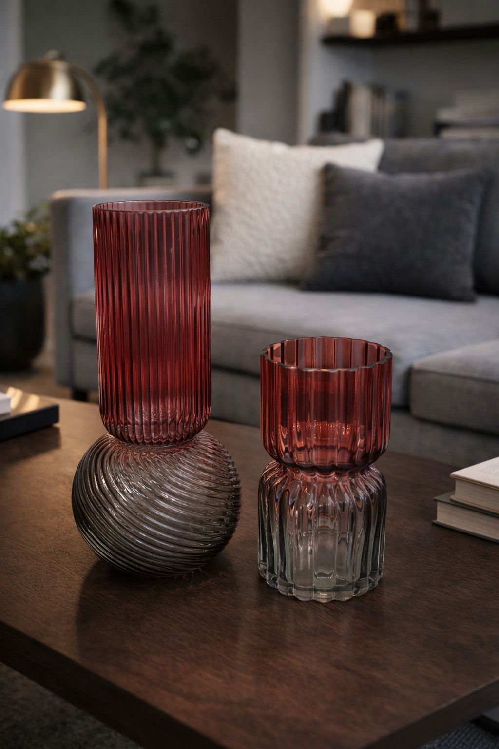 VASOS ROSSO VENTURI - 2 peças