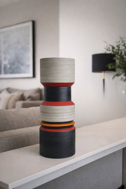 VASO EM CERÂMICA ORBITALE - 40x14