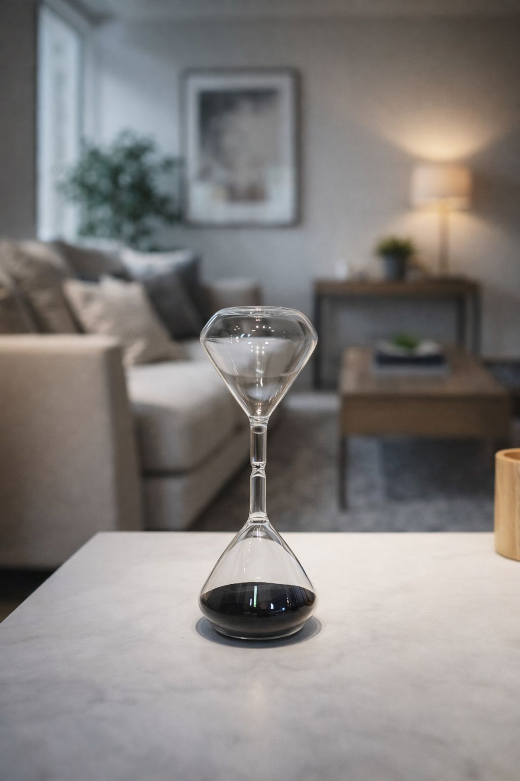 AMPULHETA TEMPO NERO - 21x8