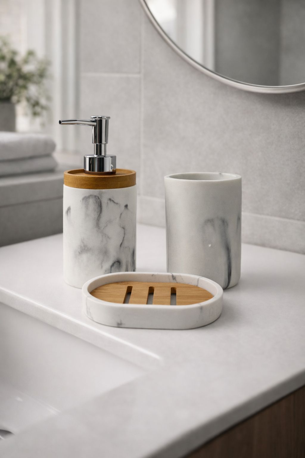 KIT DE BANHEIRO LUMINARA - 3 peças