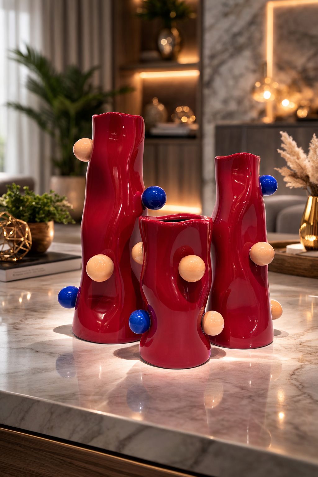 VASOS RUBRA - 3 peças