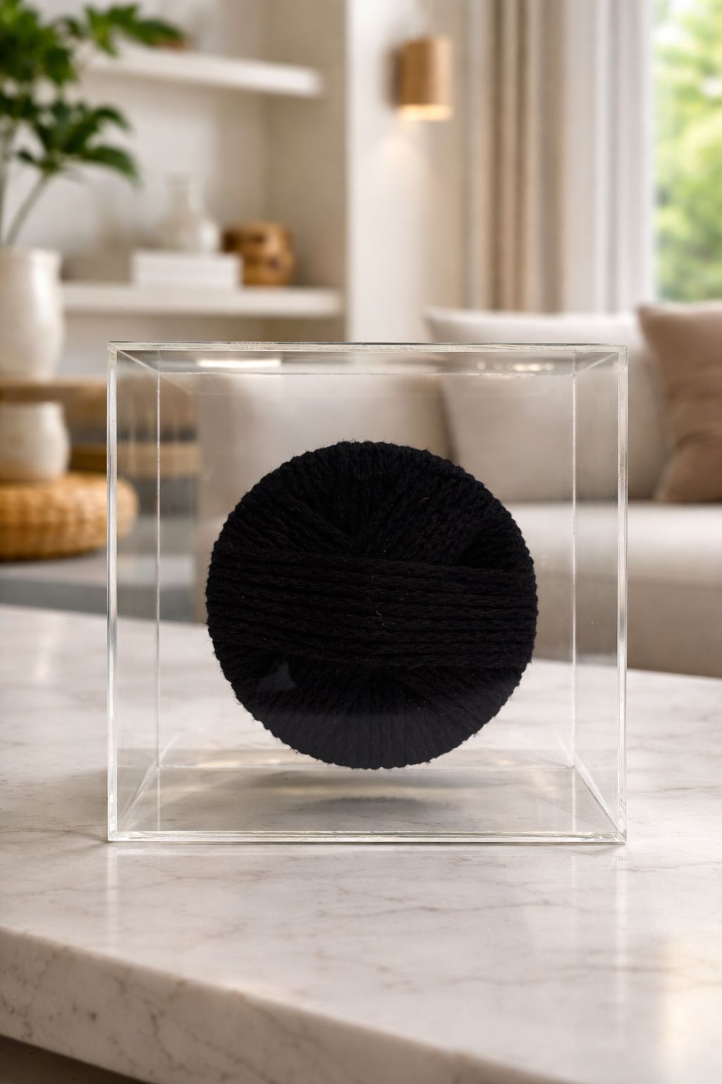 ESCULTURA EM ACRILICO NERA - 17,5x17,5