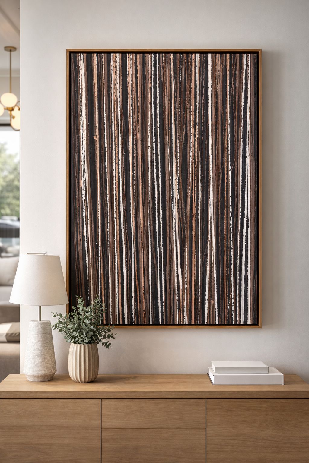 QUADRO LINHAS TERRACOTA - 90x60