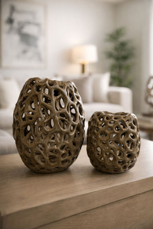 VASOS TERRA - 2 peças