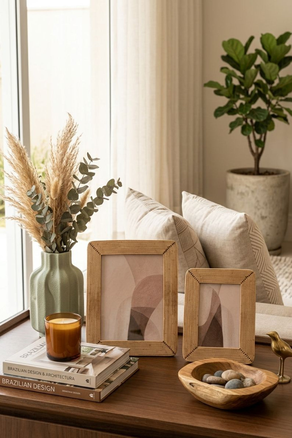 PORTA-RETRATO TIMBER - 2 peças