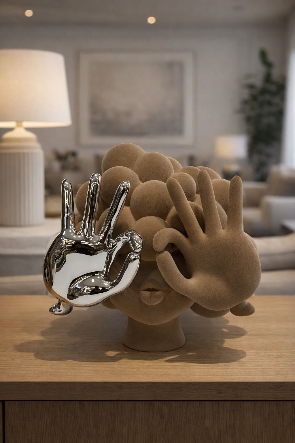 ESCULTURA VISIONE BROWN - 30x25