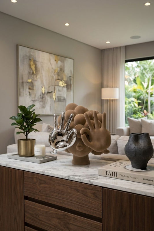 ESCULTURA VISIONE BROWN - 30x25