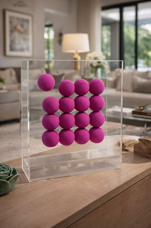 ESCULTURA EM ACRÍLICO PINK DOT - 30x24
