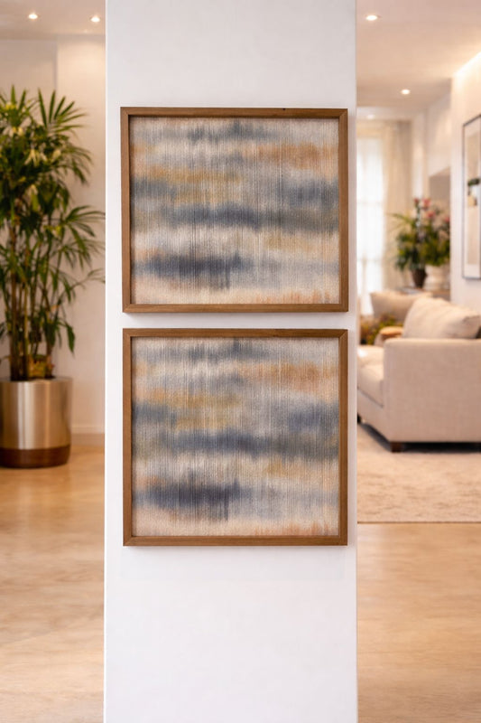 CONJUNTO DE QUADROS VELARIO - 40x40 2 peças