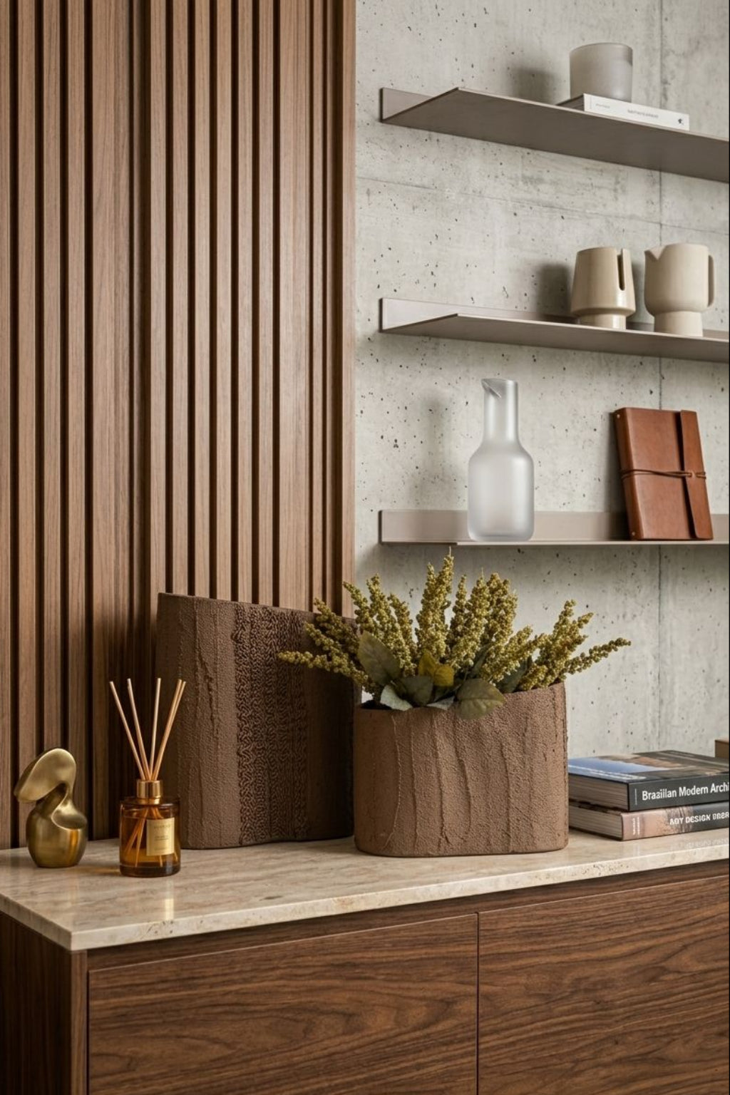 CONJUNTO DE VASOS TERRAVINE - 29x26