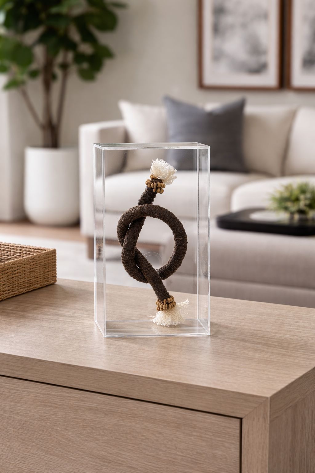 ESCULTURA EM ACRILICO LARIAT - 24x13