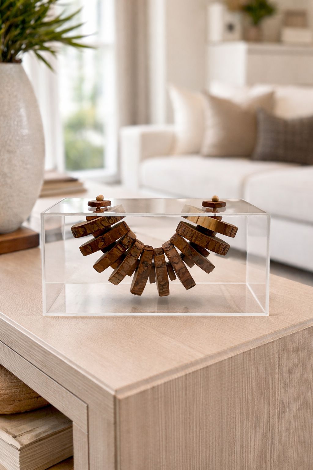 ESCULTURA EM ACRILICO ARCO TERRANO - 20x15