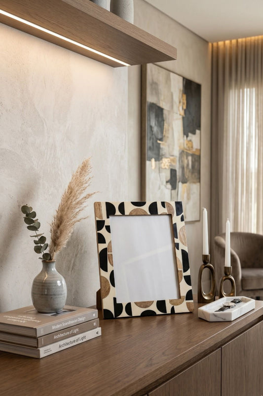 PORTA RETRATO GEOMÉTRICO - 32x27