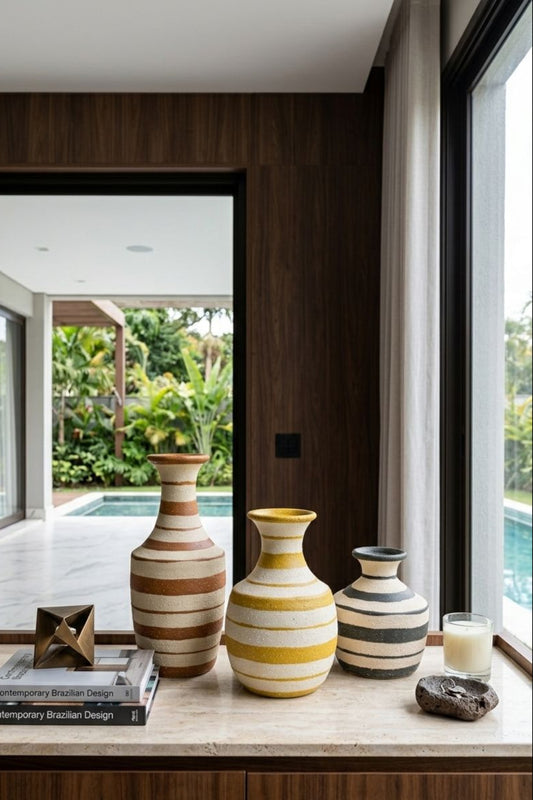 CONJUNTO VASOS SERTÃO - 3 peças