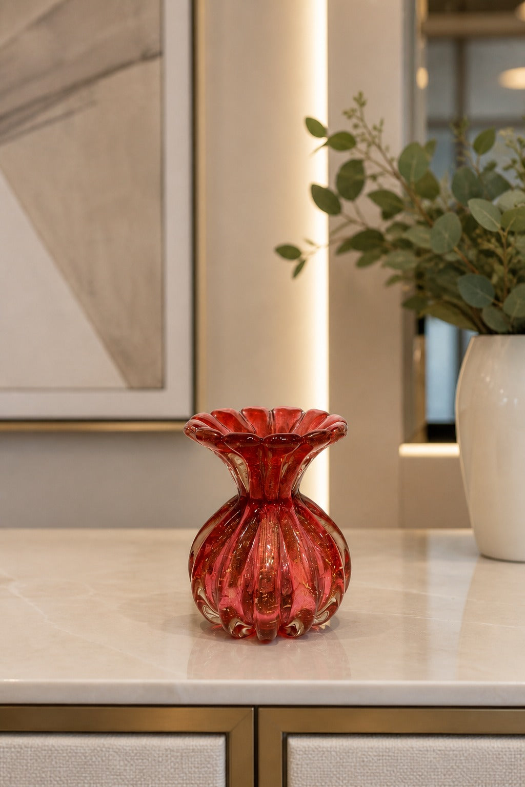 VASO MURANO RUBI - 15x12