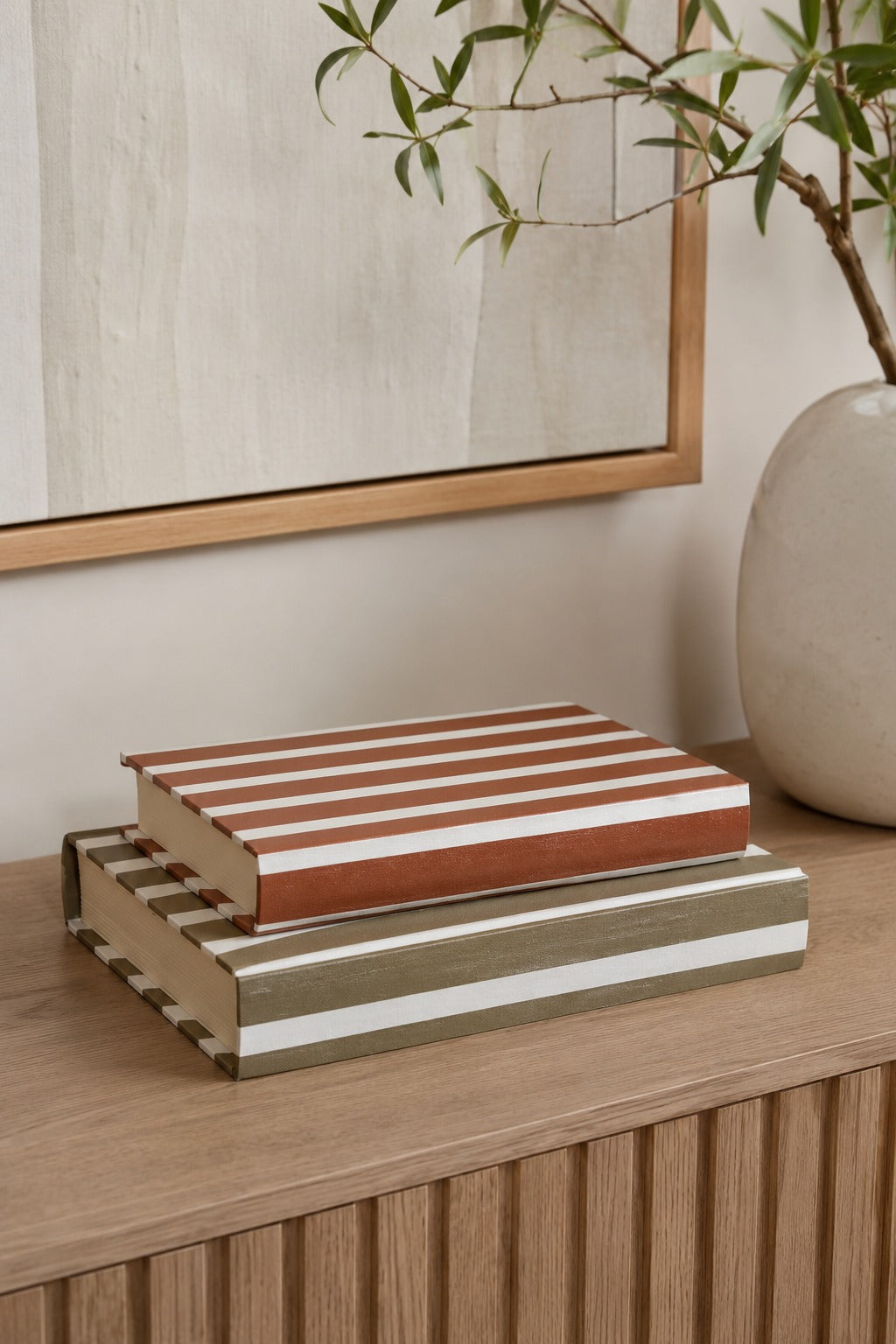 LIVROS DECORATIVOS STRIPES - 2 peças