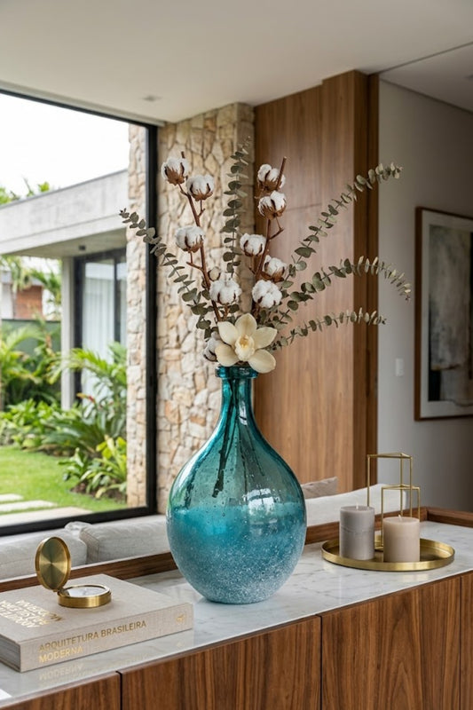 GARRAFA DECORATIVA MARÉ AZUL - 43x23