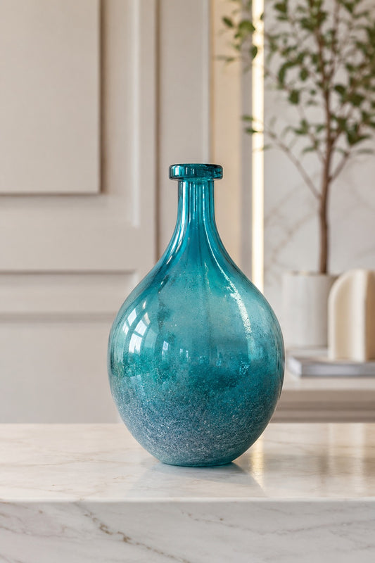 GARRAFA DECORATIVA MARÉ AZUL - 43x23