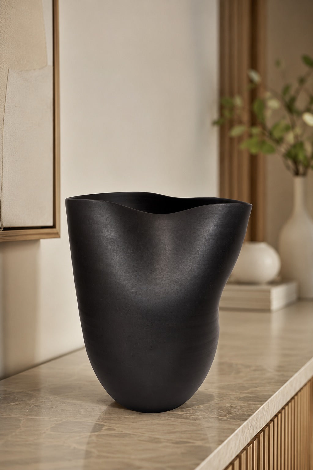 VASO EM CERÂMICA MATTE BLACK - 29x24