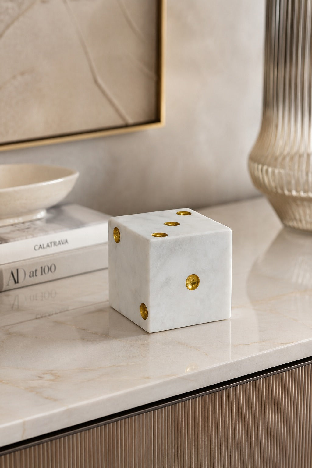 DADO DECORATIVO EM MÁRMORE DONNÉE  - 9x9