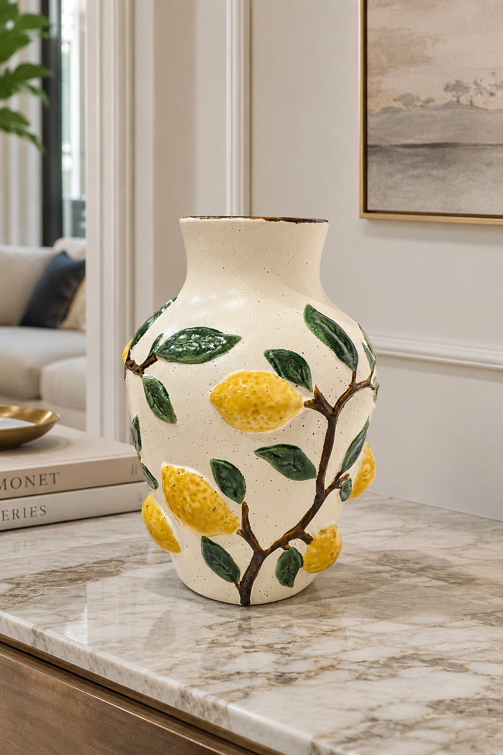 VASO EM CERÂMICA LIMONCELLO - 33x22