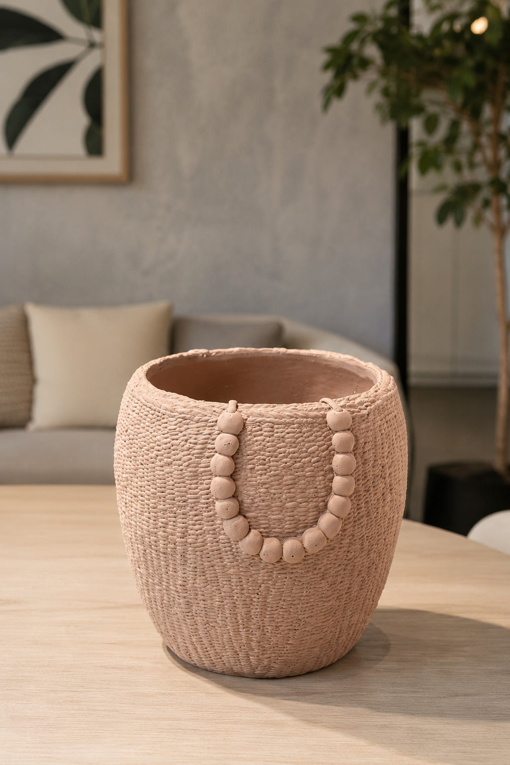 VASO EM BARRO ORLA - 22x22