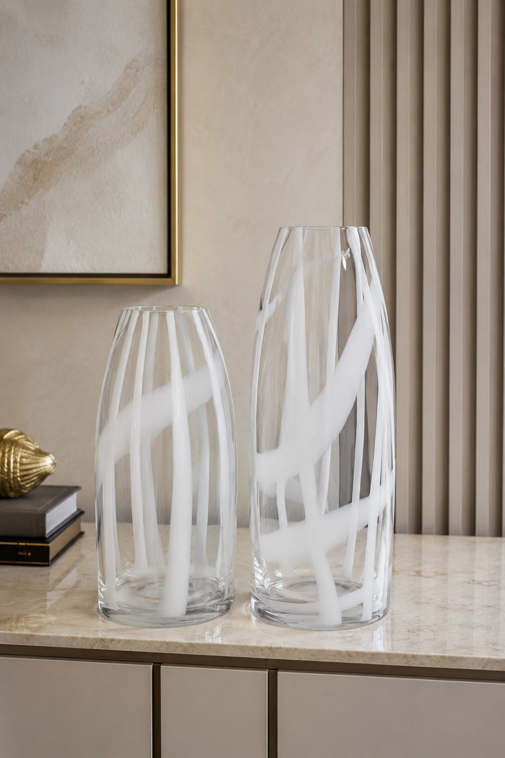 CONJUNTO DE VASOS EM VIDRO VELLARO - 2 peças