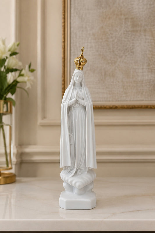 ESCULTURA NOSSA SENHORA DE FÁTIMA - 28x7
