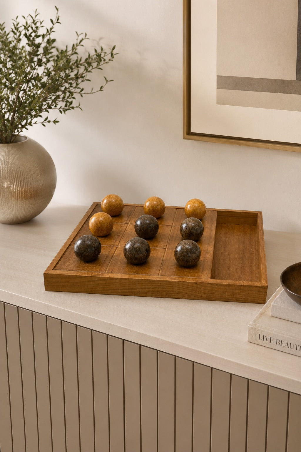 JOGO DECORATIVO EM MADEIRA ENIGMA - 40x30