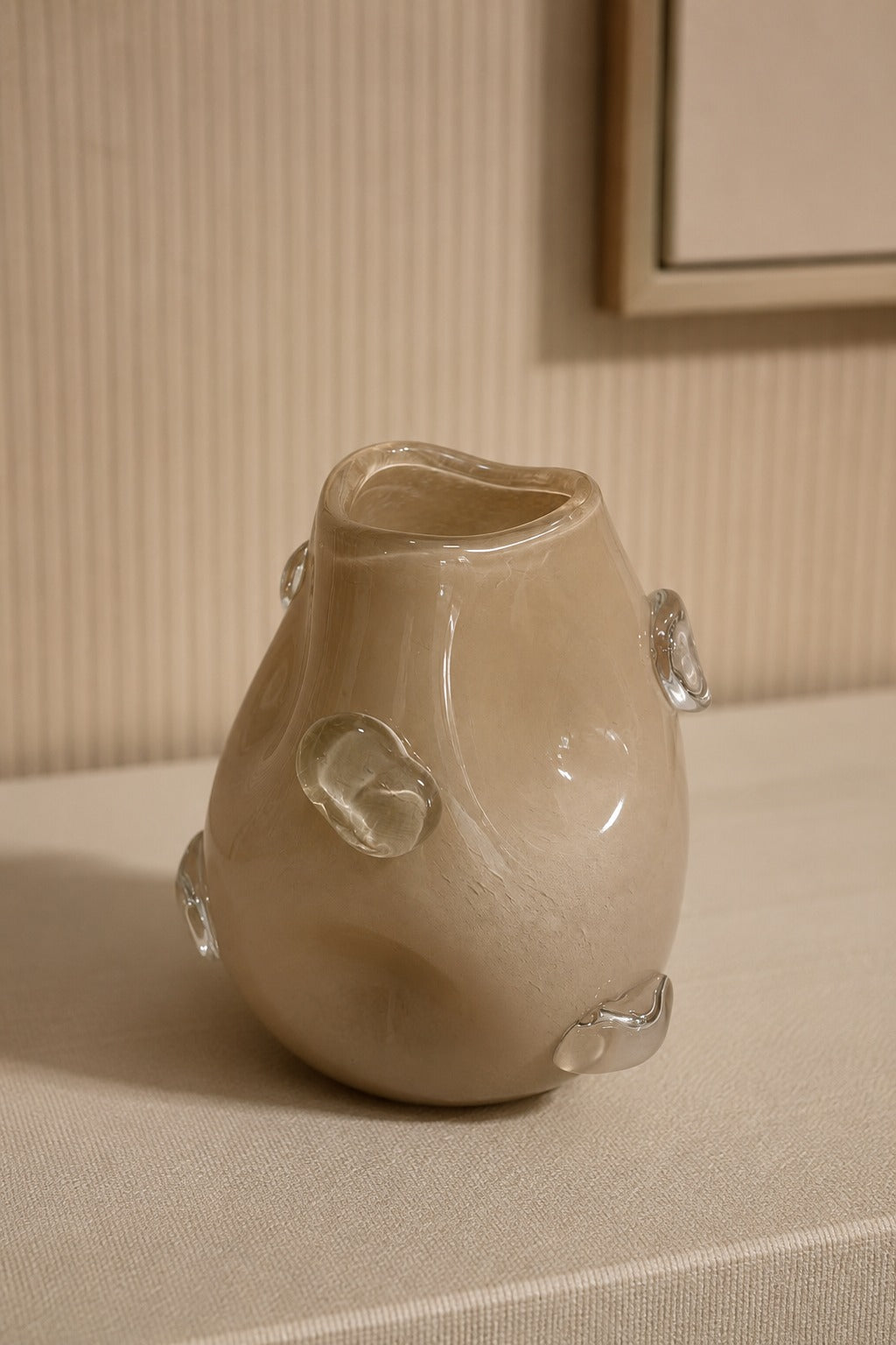 VASO EM VIDRO NÉVOA - 26x20