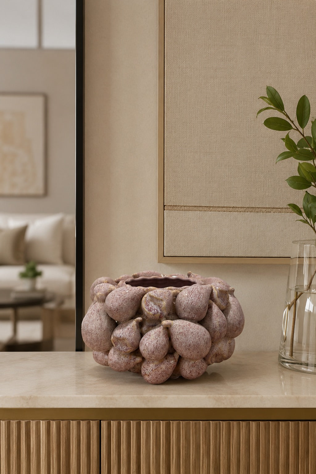 VASO EM CERÂMICA FRUTTARE ROSA - 25x15