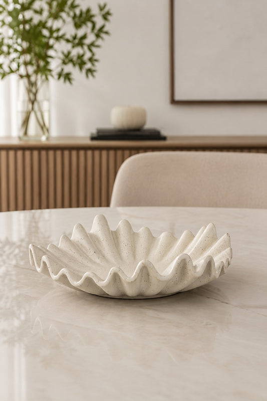CENTRO DE MESA EM CERÂMICA WAVE - 34x9