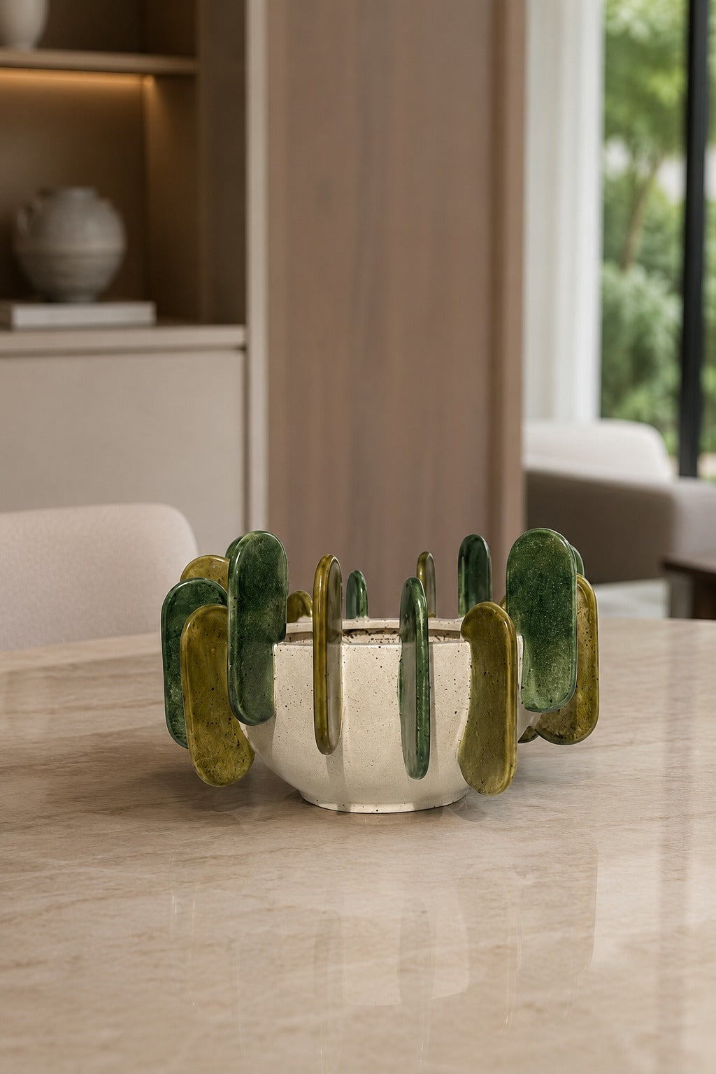 CENTRO DE MESA EM CERAMICA OÁSIS - 28x17