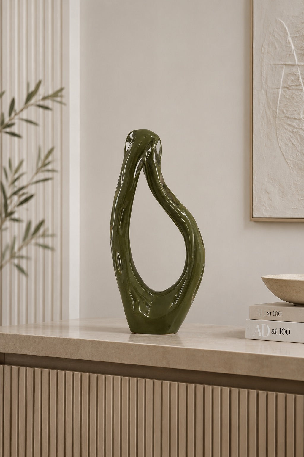 ESCULTURA EM VIDRO INFINI - 35x15