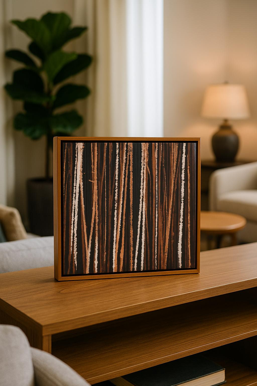 QUADRO LINHAS TERRACOTA - 40x43