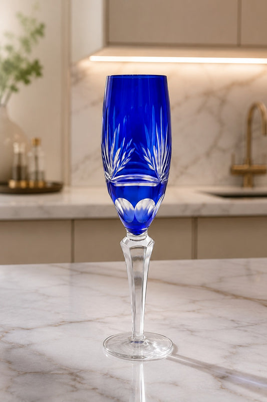 TAÇA BLU ROYAL CHAMPAGNE - 24x7